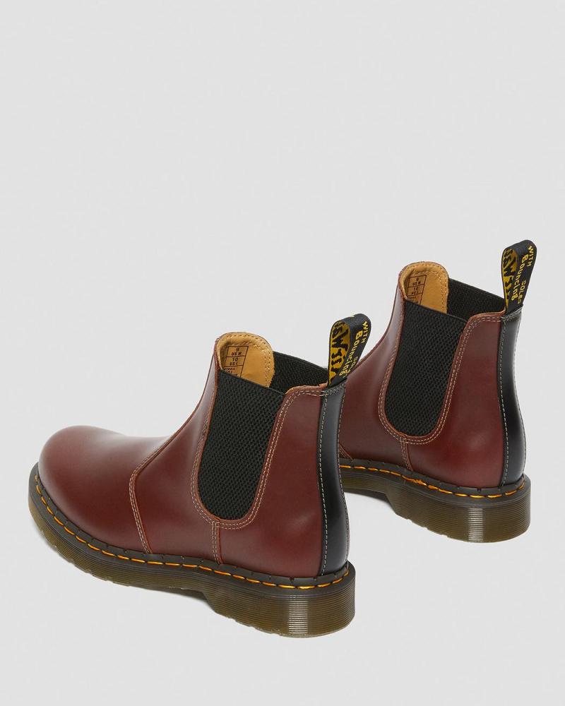 Brown / Black Men's Dr Martens 2976 Abruzzo Leather Ankle Boots | CA 417SGL